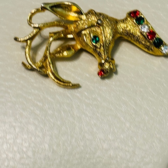 Vintage Brooch Avante Designer Pin Pendant Rudolph Retro Jewelry Ladies Fashion - Picture 6 of 15